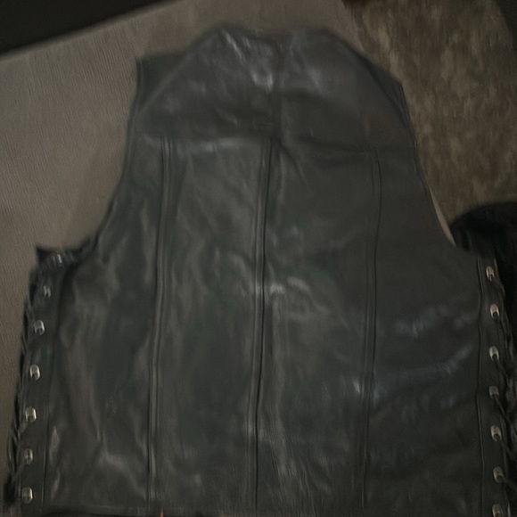 First classics leather vest black size XXL - Picture 2 of 3